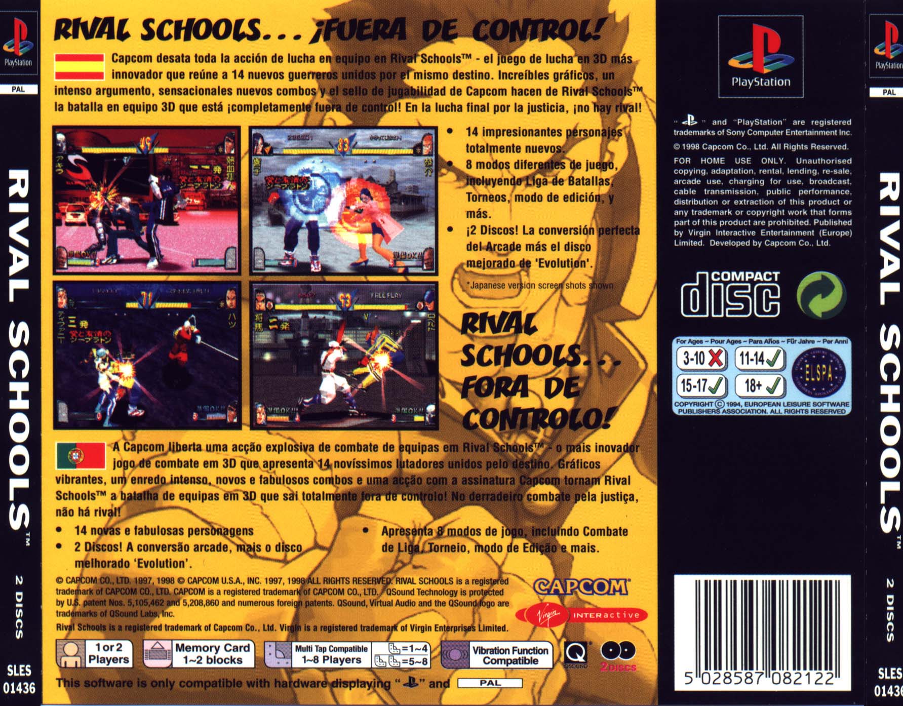 Rival Schools: United By Fate - Um Clássico de Lutas do PlayStation 1