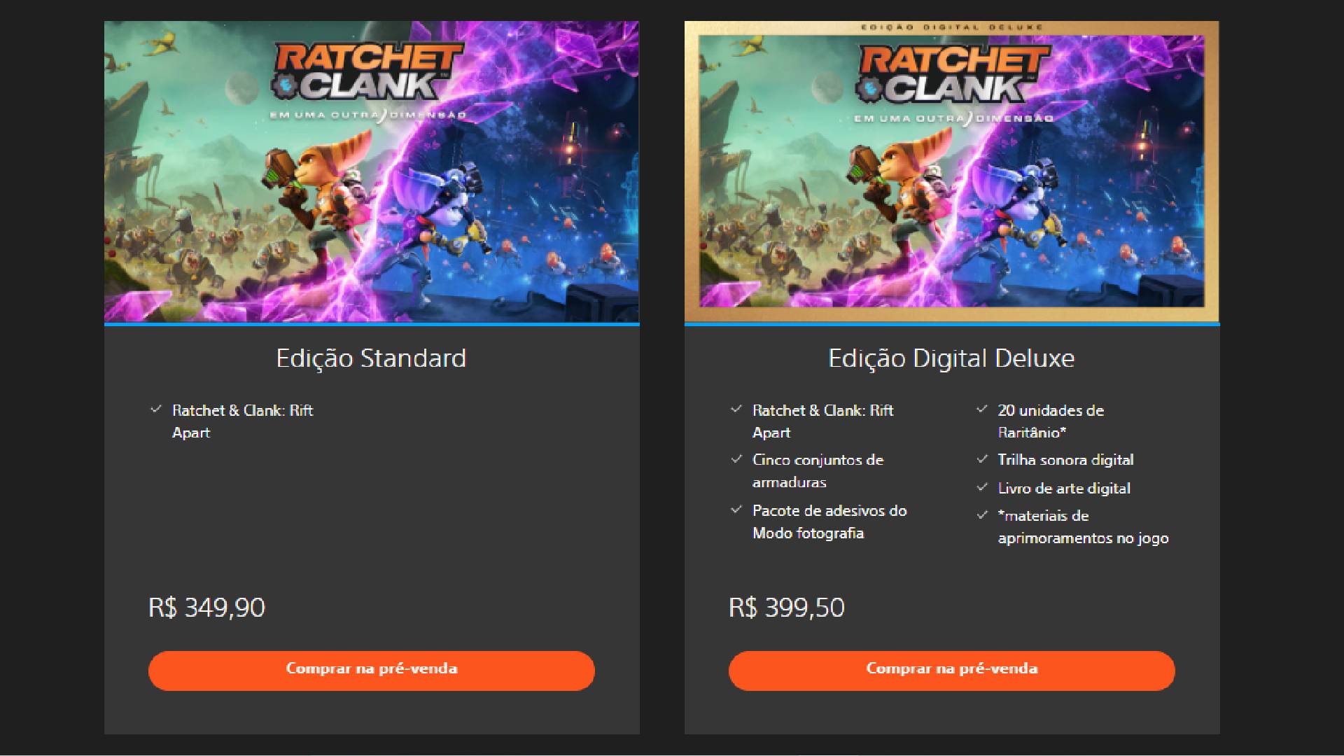 Game Ratchet & Clank: Em Uma Outra Dimensão - PS5 em Promoção na