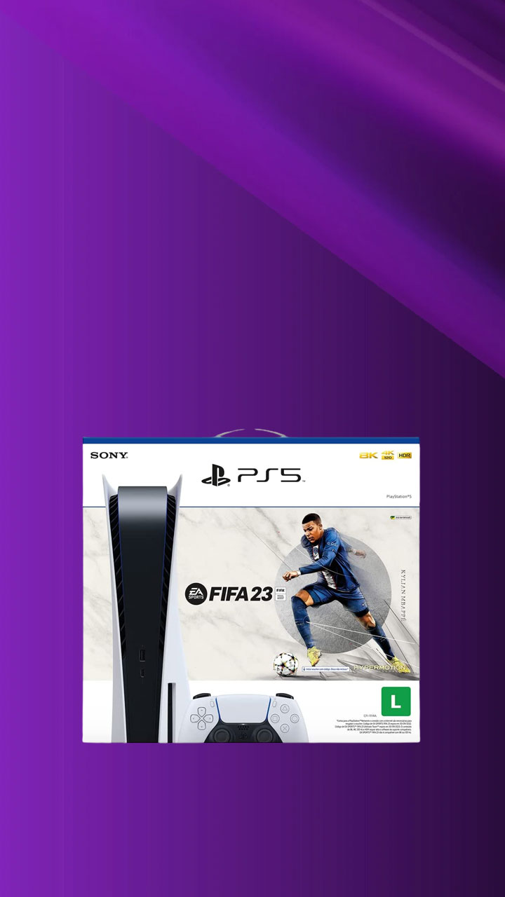 Oferta! Edição FIFA 23 do PlayStation 5 sai 10% off na