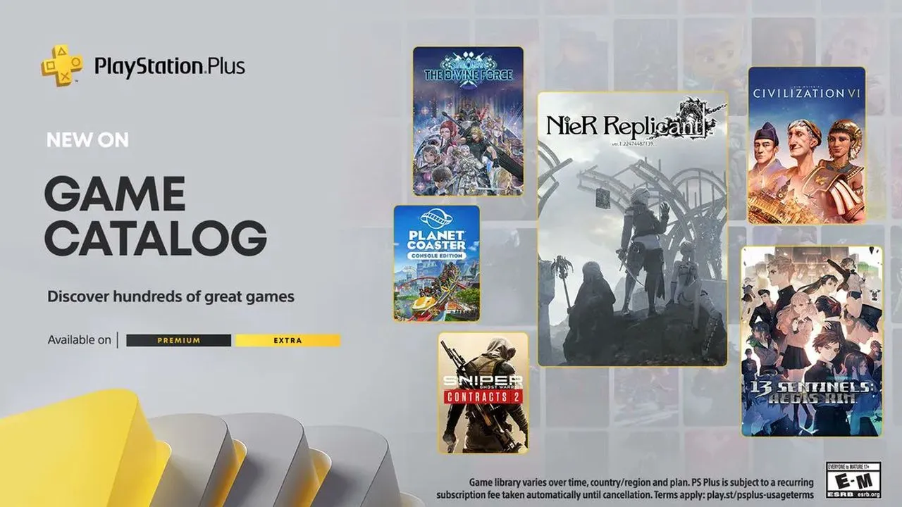 Revelados jogos do PS Plus Extra e Deluxe de setembro de 2023